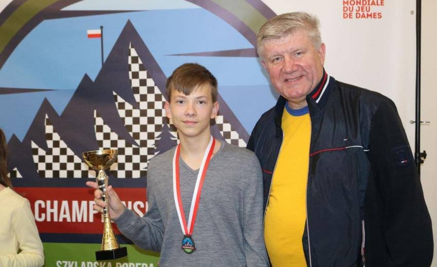 Андрій Блоха та його тренер Ігор Губарєв