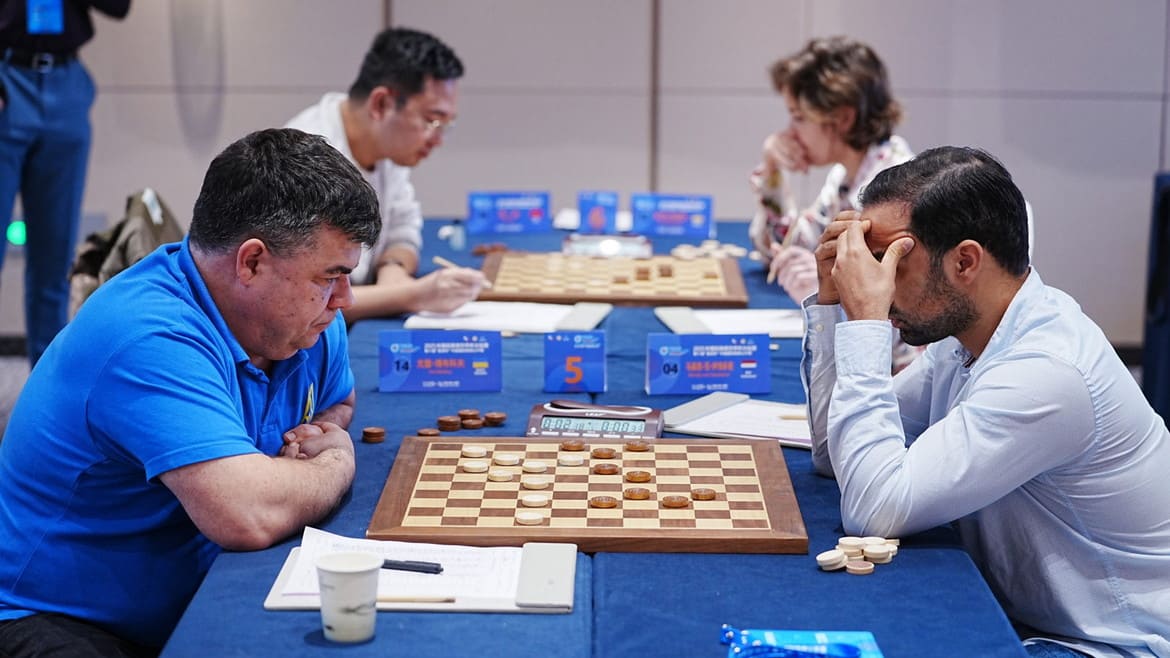 Юрій Бобков на чемпіонаті світу з шашок-100. Швидка гра. Чоловіки. 2025 рік