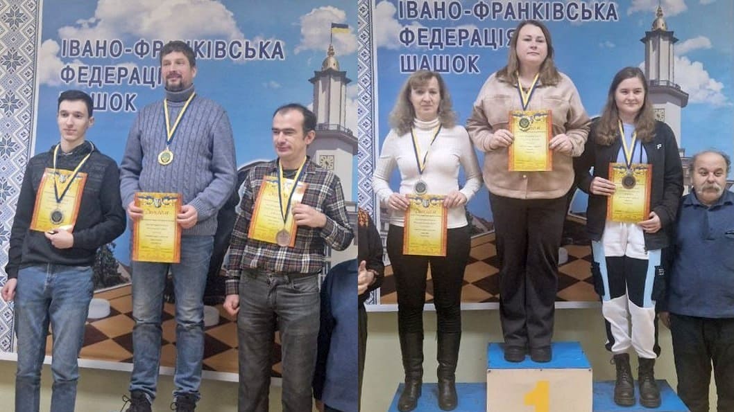 Іван Антоненко та Олена Коротка стали чемпіонами України – 2025 з шашок-100 у швидкій грі