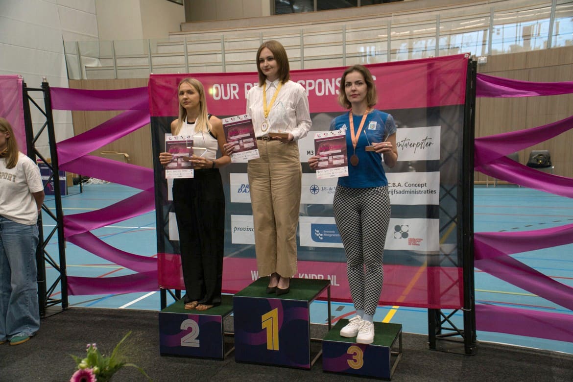 Чемпіонат світу з шашок-100. Бліц. Призова трійка: Ткаченко, Садовська, Мотрічко